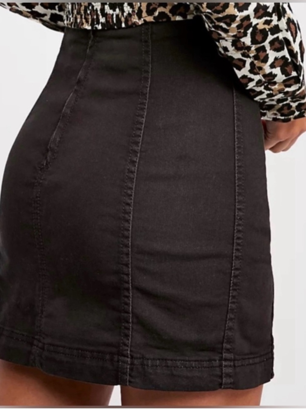 Free People Modern Femme Black Skirt
